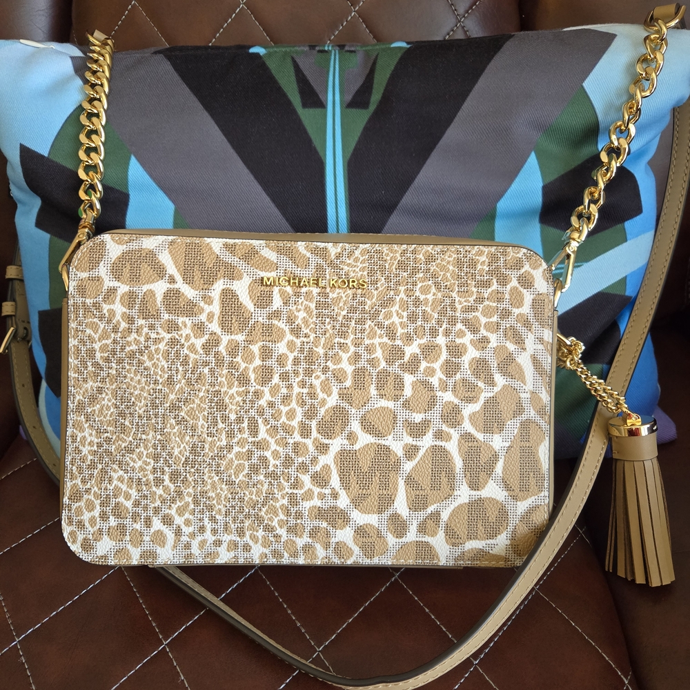 NWOT Michael Kors Tan Crossbody Bag with Tassel Detail